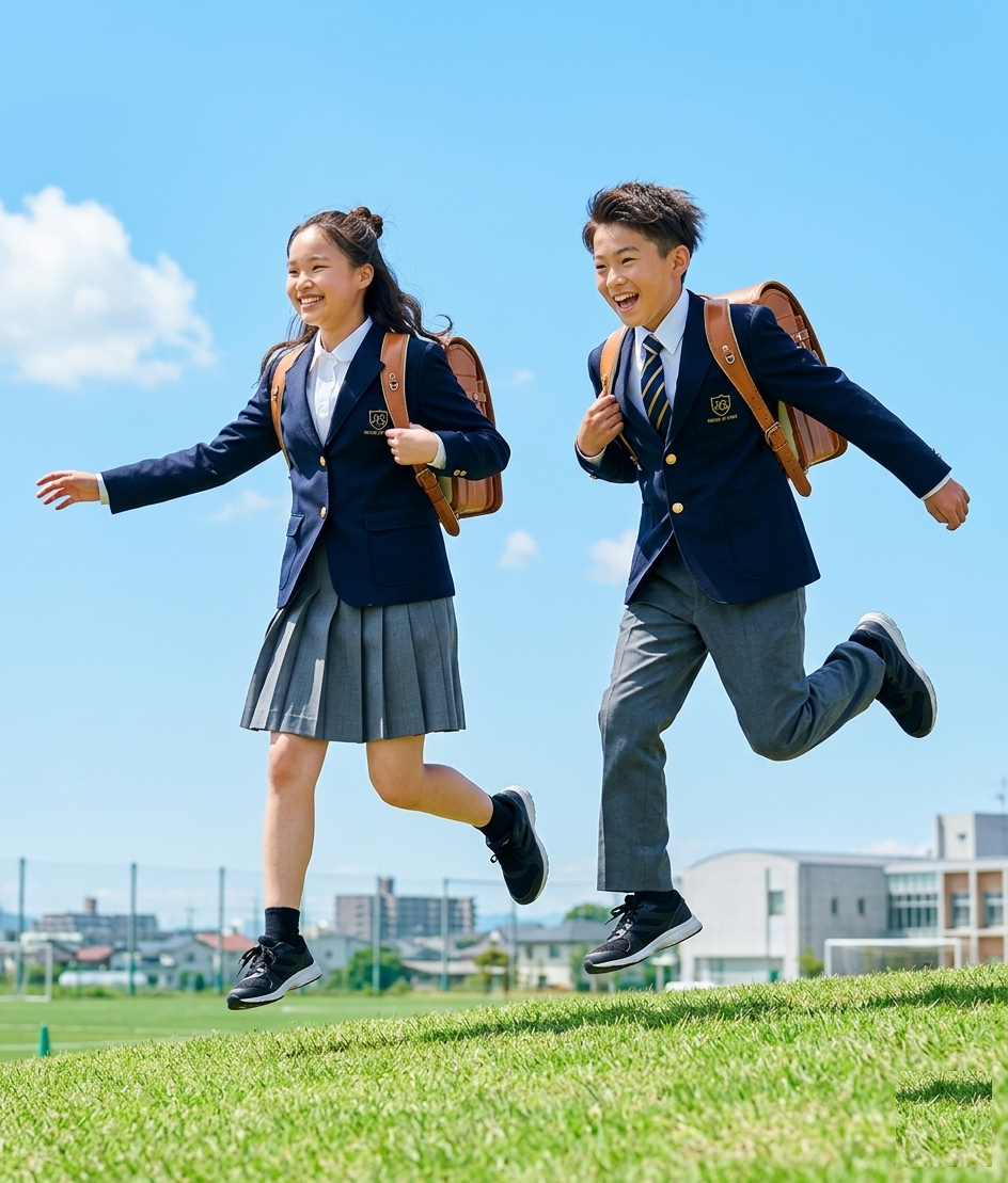 志望校合格を喜ぶ子どもたち